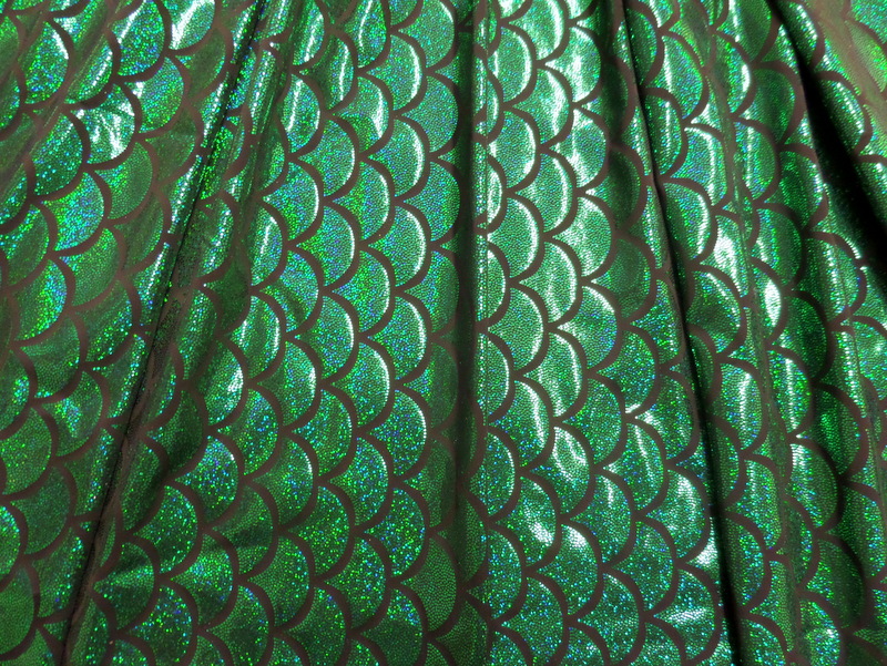 7.Green Fish Scale Hologram